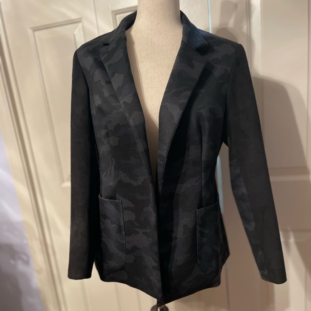 Estelle and Finn black camouflage jacket